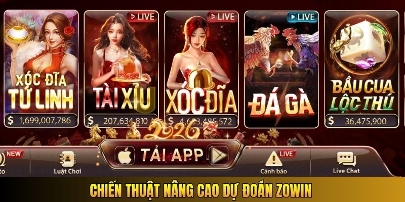Chiến thuật nâng cao dự đoán Zowin